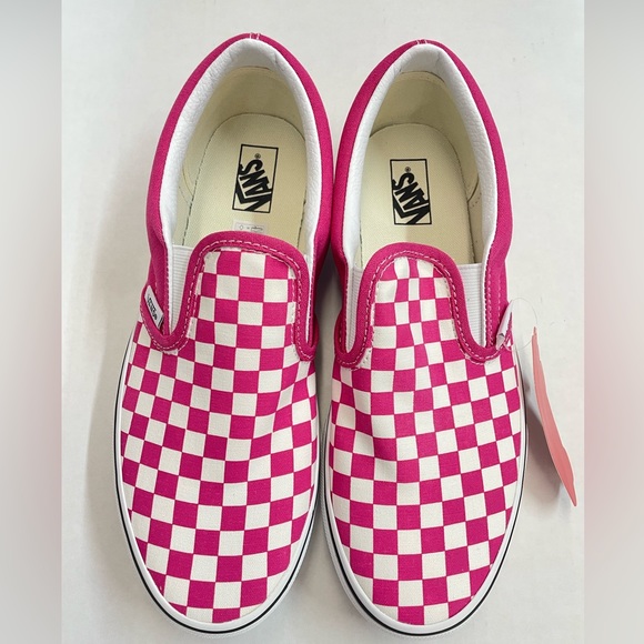 VANS Classic Slip-on Sneakers youth 7M pink/white - Picture 2 of 8